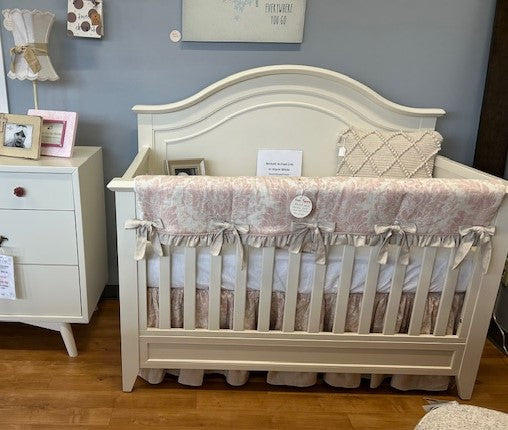 Beckett Arched Crib in Warm White - Clearance Item