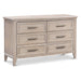 B14416SDB,Monogram by Namesake,Beckett 6-Drawer Dresser in Sandbar