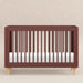 M9001CRN,Babyletto,Lolly 3-in-1 Convertible Crib w/Toddler Bed Conversion in Crimson/Natural