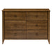 M10326NL,Babyletto,Sprout 6-Drawer Double Dresser in Natural Walnut