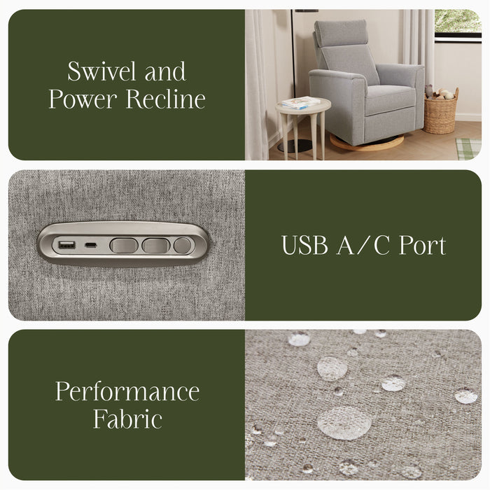 Namesake Willa Plus Power Glider Recliner w/ Power Headrest