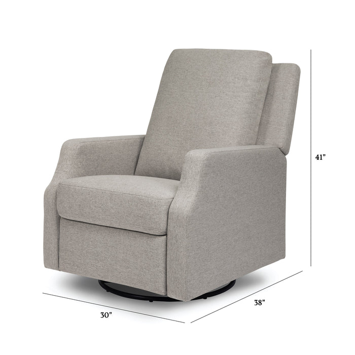 M22287PGEW,Namesake,Crewe Recliner and Swivel Glider in Performance Grey Eco-Weave