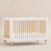 M9001WN,Babyletto,Lolly 3-in-1 Convertible Crib w/Toddler Bed Conversion Kit in White/Natural