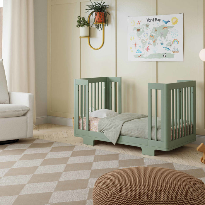 M23401LS,Babyletto,Yuzu 8-in-1 Convertible Crib w/All-Stages Conversion Kits in Light Sage