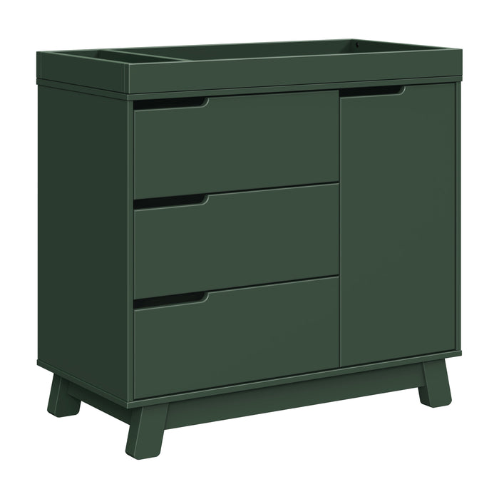 M4223FRGR,Babyletto,Hudson 3-Drawer Changer Dresser w/Removable Changing Tray in Forest Green
