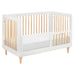 M9001WN,Babyletto,Lolly 3-in-1 Convertible Crib w/Toddler Bed Conversion Kit in White/Natural
