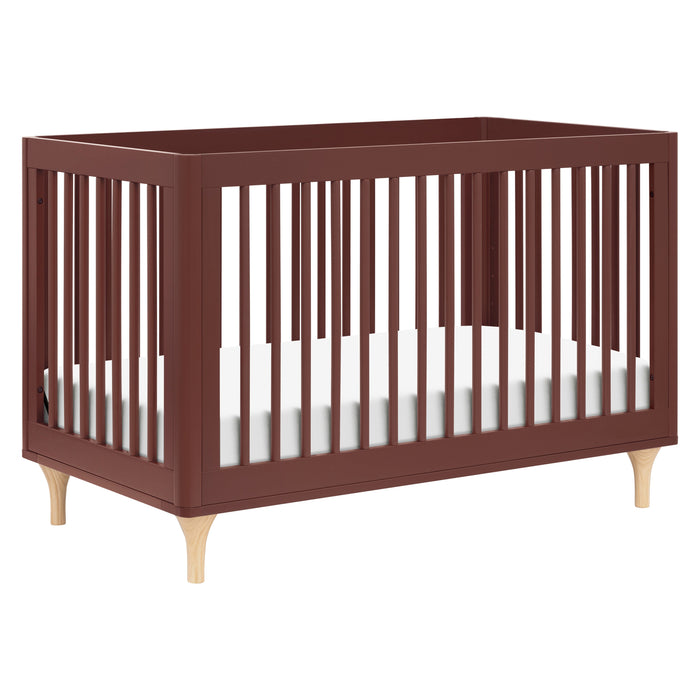 M9001CRN,Babyletto,Lolly 3-in-1 Convertible Crib w/Toddler Bed Conversion in Crimson/Natural