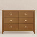 M10326CTN,Babyletto,Sprout 6-Drawer Double Dresser in Chestnut and Natural