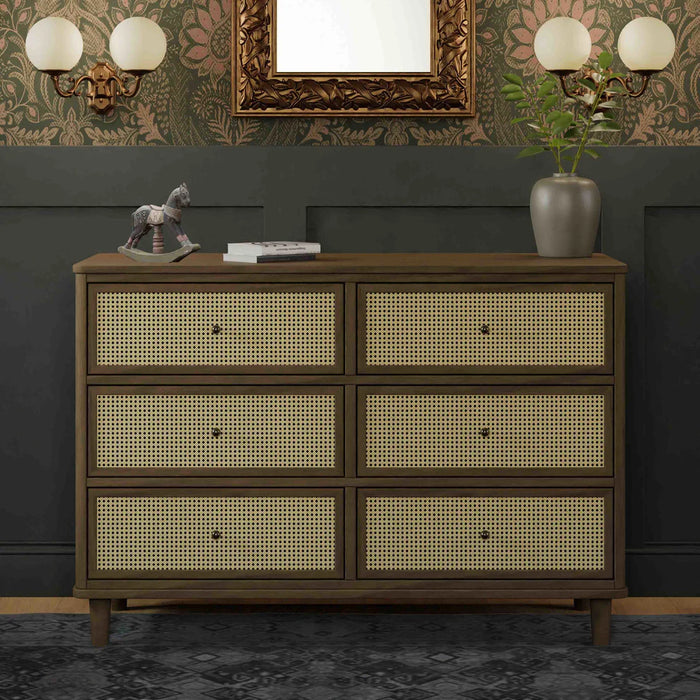 Namesake Marin with Cane 6-Drawer Dresser