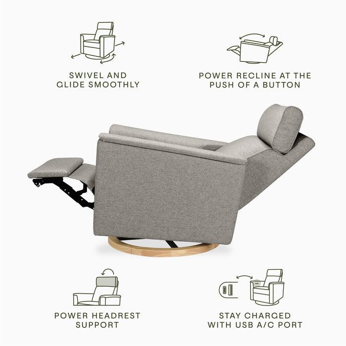 Namesake Willa Plus Power Glider Recliner w/ Power Headrest