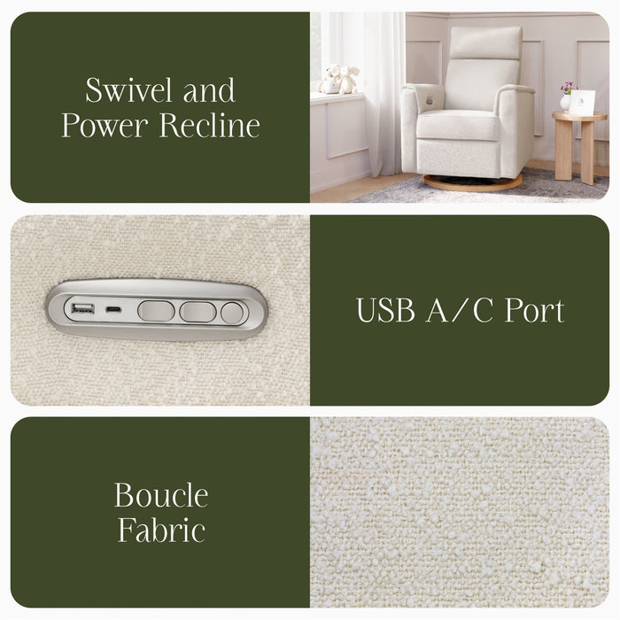 Namesake Willa Plus Power Glider Recliner w/ Power Headrest