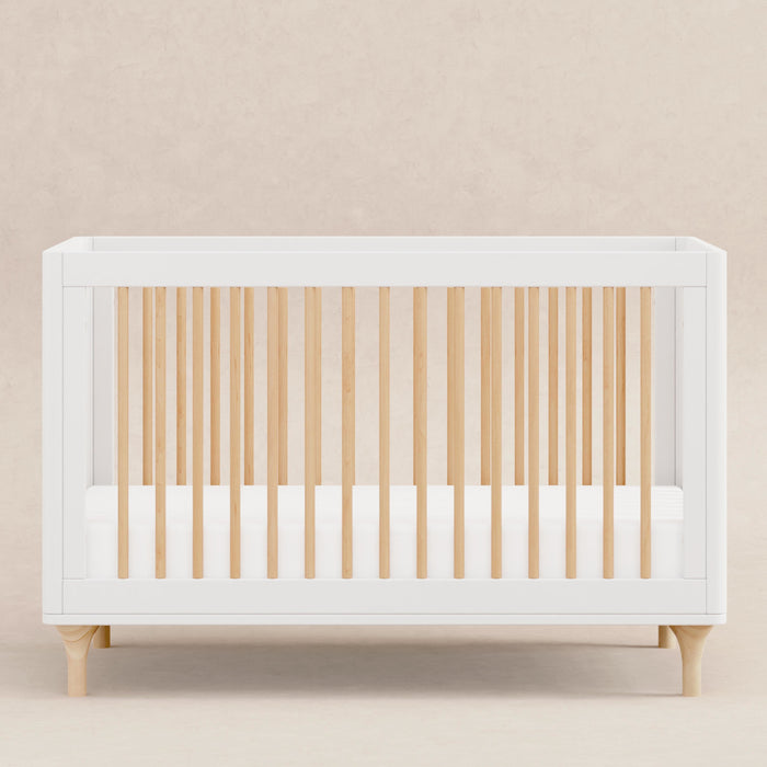 M9001WN,Babyletto,Lolly 3-in-1 Convertible Crib w/Toddler Bed Conversion Kit in White/Natural