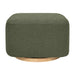 M26385OBLB,Babyletto,Kiwi Gliding Ottoman in Olive Boucle w/ Light Wood Base