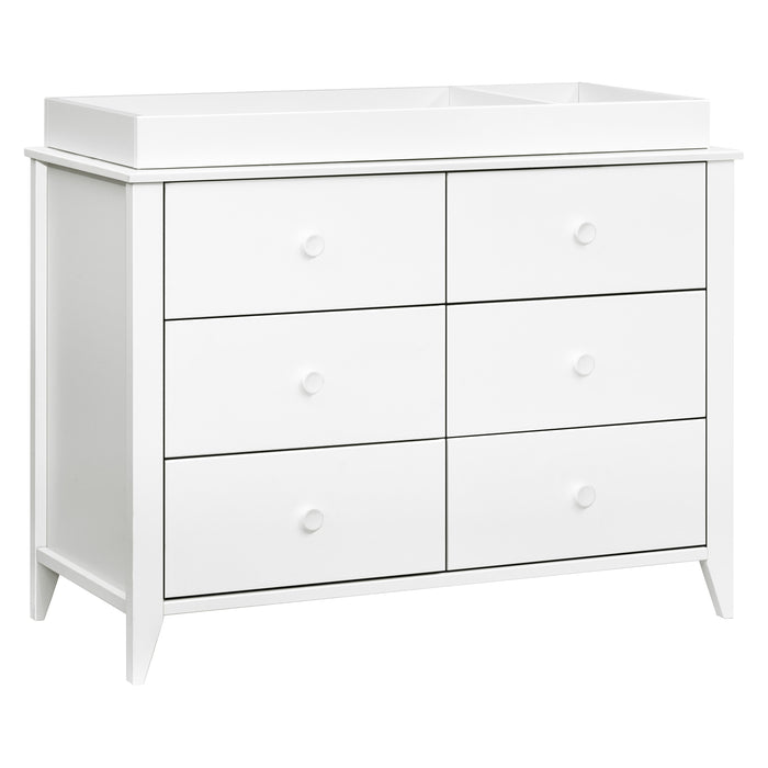 M10326W,Babyletto,Sprout 6-Drawer Double Dresser in White
