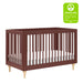 M9001CRN,Babyletto,Lolly 3-in-1 Convertible Crib w/Toddler Bed Conversion in Crimson/Natural