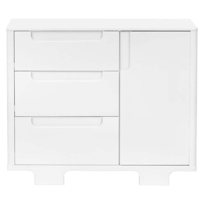 M23423W,Babyletto,Yuzu 3-Drawer Changer Dresser in White