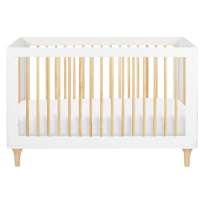 M9001WN,Babyletto,Lolly 3-in-1 Convertible Crib w/Toddler Bed Conversion Kit in White/Natural