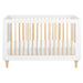 M9001WN,Babyletto,Lolly 3-in-1 Convertible Crib w/Toddler Bed Conversion Kit in White/Natural