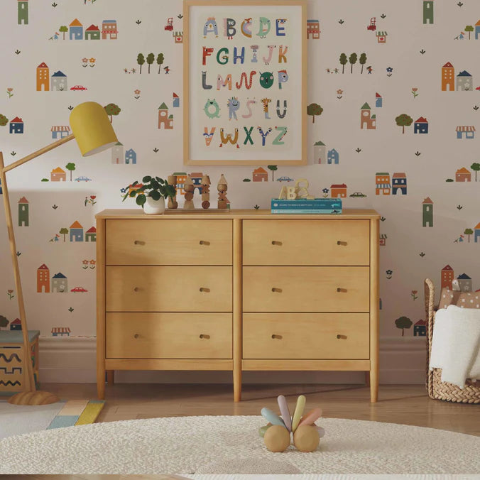 DaVinci Frem 6-Drawer Dresser, Honey DaVinci Frem 6-Drawer Dresser, Honey