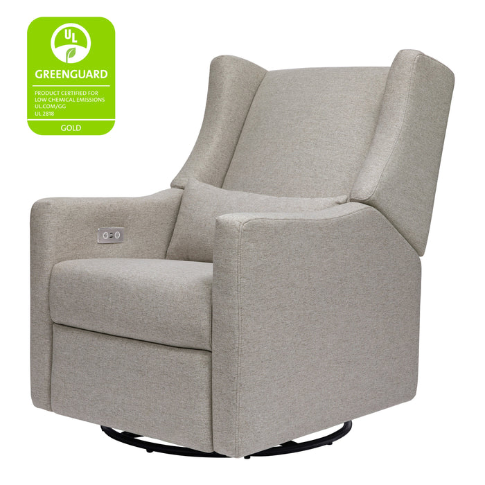 M11288PGEW,Babyletto,Kiwi Glider Recliner w/ Electronic Control and USB in Performance Grey Eco-Weave