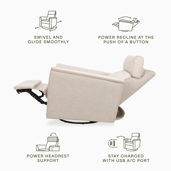 Namesake Willa Plus Power Glider Recliner w/ Power Headrest