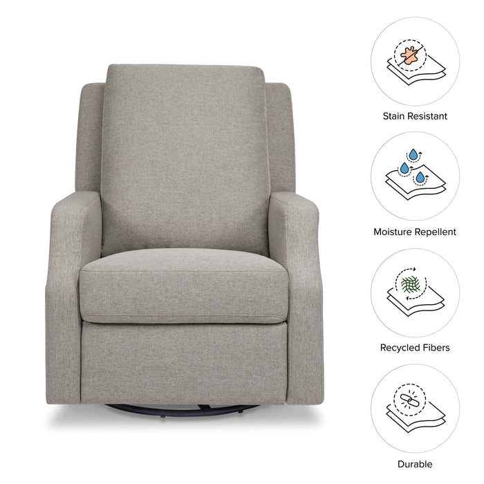 M22287PGEW,Namesake,Crewe Recliner and Swivel Glider in Performance Grey Eco-Weave
