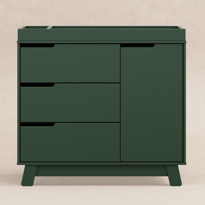 M4223FRGR,Babyletto,Hudson 3-Drawer Changer Dresser w/Removable Changing Tray in Forest Green