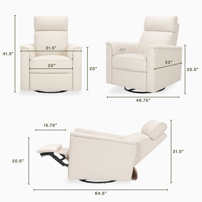 Namesake Willa Plus Power Glider Recliner w/ Power Headrest