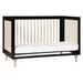 M9001BNX,Babyletto,Lolly 3-in-1 Convertible Crib w/Toddler Bed Conversion in Black/WashedNatural