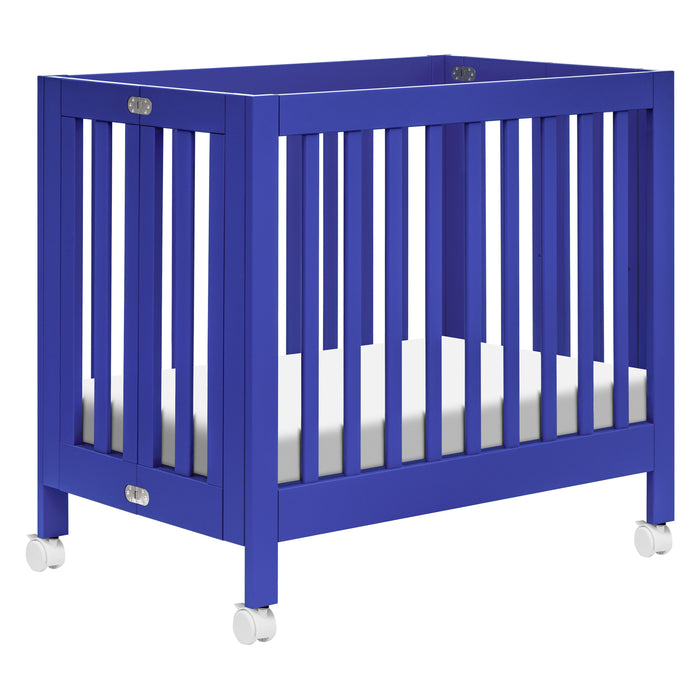 M6698CBT,Babyletto,Origami Mini Crib in Cobalt
