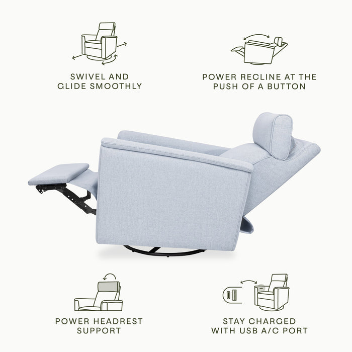 Namesake Willa Plus Power Glider Recliner w/ Power Headrest