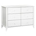 M10326W,Babyletto,Sprout 6-Drawer Double Dresser in White
