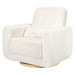 M10287YCLB,Babyletto,Tuba Glider in Ivory Corduroy with Light Wood Base