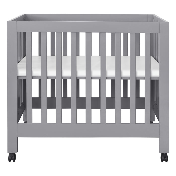 M6698G,Babyletto,Origami Mini Crib in Grey Finish