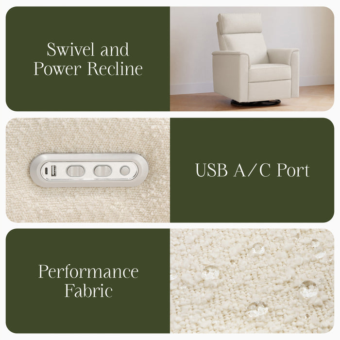 Namesake Willa Plus Power Glider Recliner w/ Power Headrest