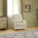 M22287FCSLB,Namesake,Crewe Recliner and Swivel Glider in Fog Chatham Stripe Performance Eco-Weave w/LB