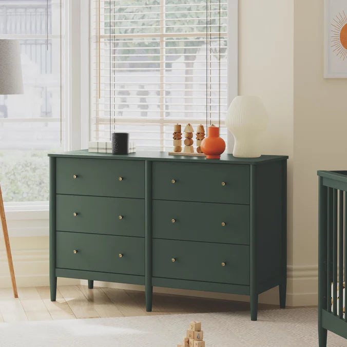 Davinci Frem 6-Drawer Dresser - Forest Green Davinci Frem 6-Drawer Dresser - Forest Green
