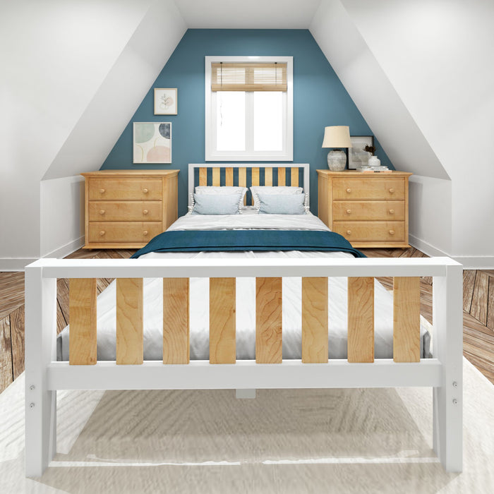 Maxtrix Modern Queen Traditional Bed with Low Bed End
