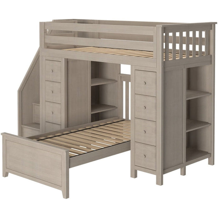 Jackpot Deluxe Chester Staircase Loft Bed Storage + Twin Bed