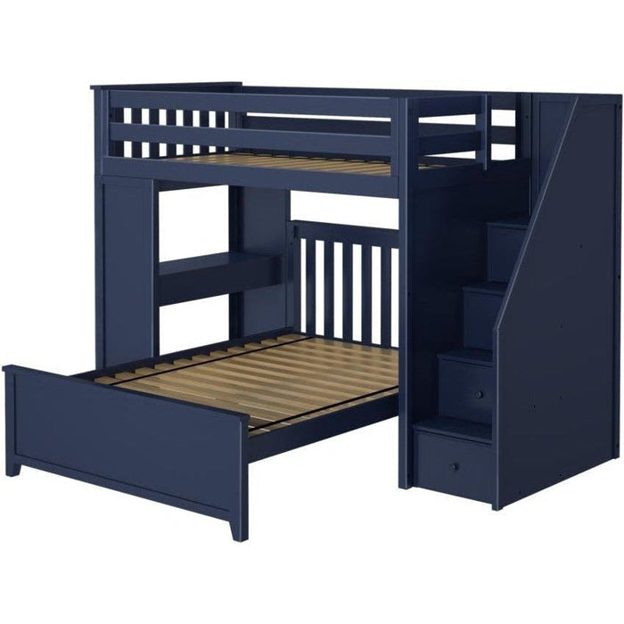 Jackpot Deluxe Brighton Staircase Loft Bed Desk + Full Bed