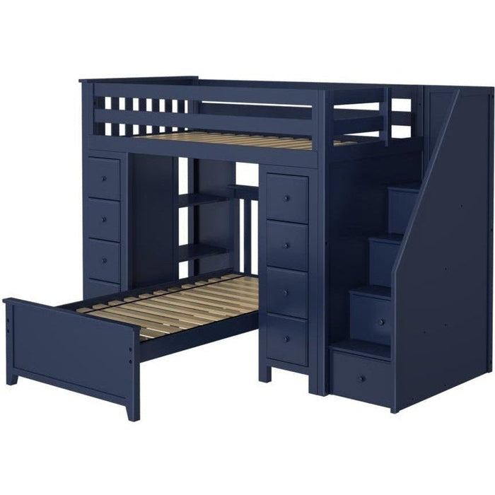 Jackpot Deluxe Chester Staircase Loft Bed Storage + Twin Bed