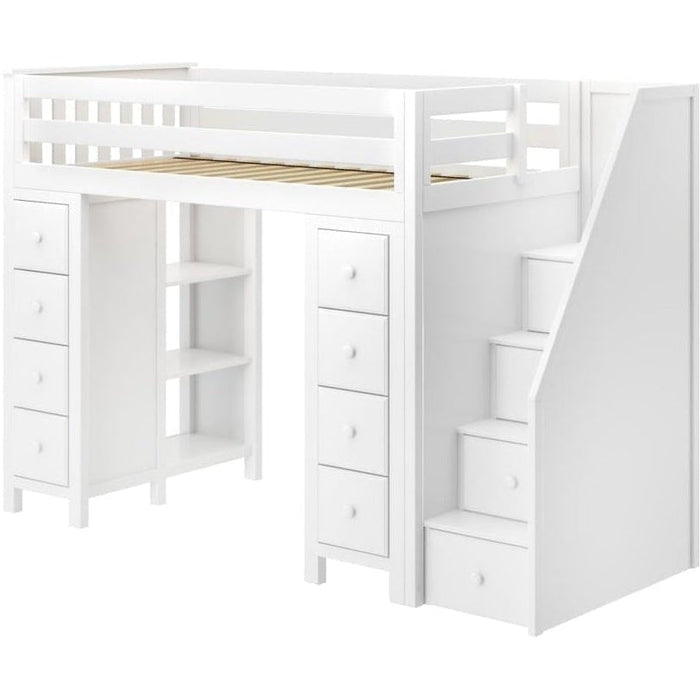 Jackpot Deluxe Chester Staircase Loft Bed Storage + Storage