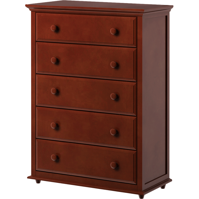 Maxtrix 5 Drawer Dresser with Crown & Base