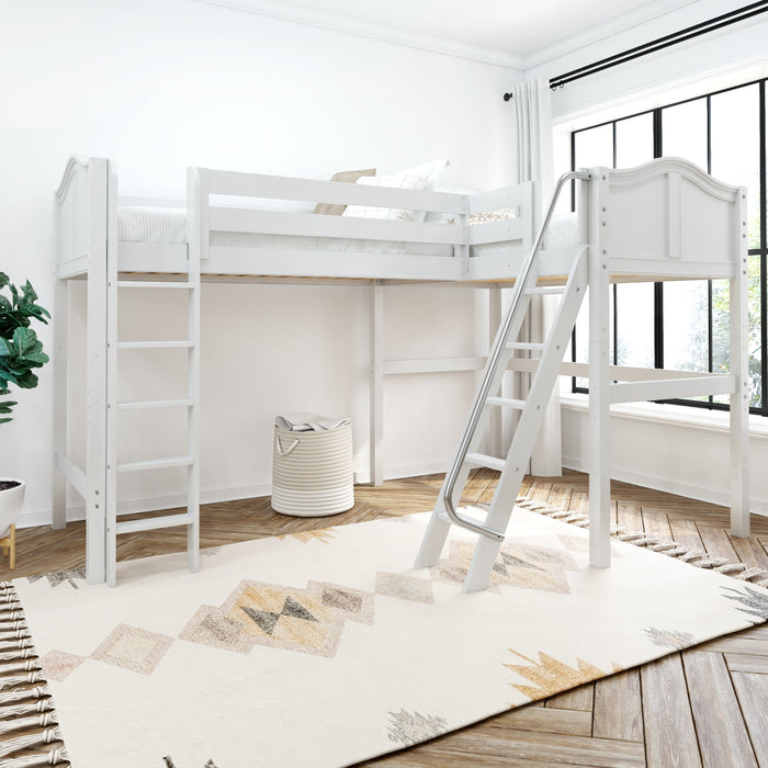 Maxtrix Twin High Corner Loft with Straight Ladder and Angled Ladder