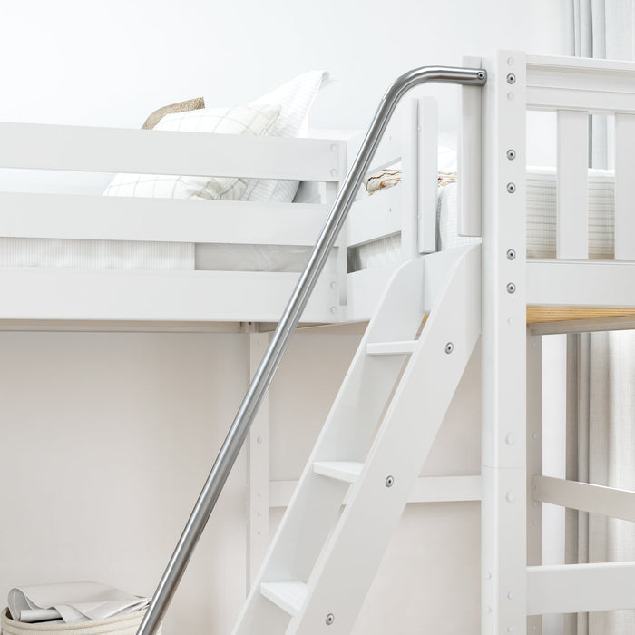 Maxtrix Twin High Corner Loft with Straight Ladder and Angled Ladder