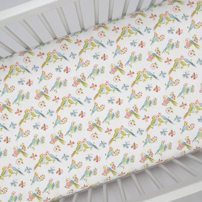 Liz and Roo Love Birds Changing Pad Cover