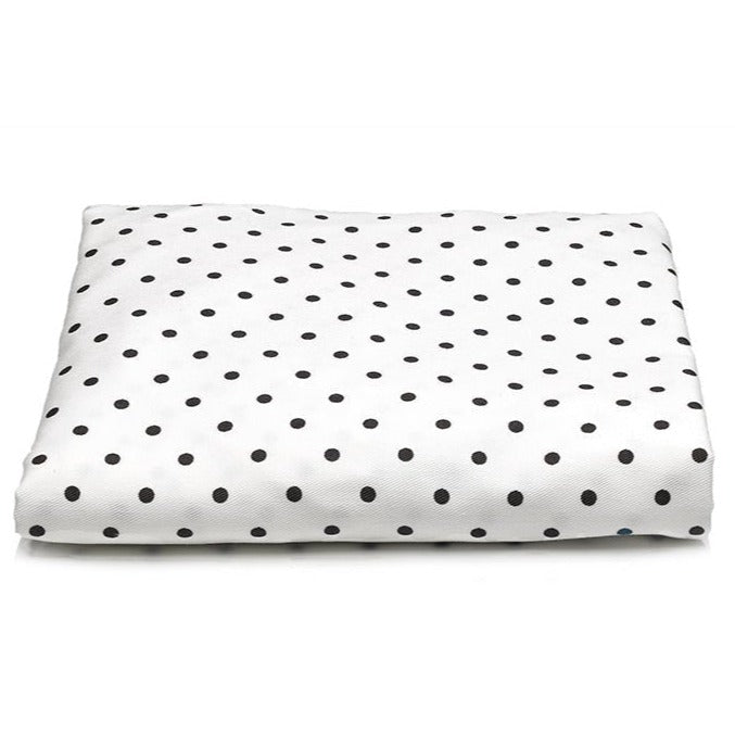Liz and Roo Mini Dots Crib Sheet in Gunmetal Gray | Cotton Twill Crib Sheet