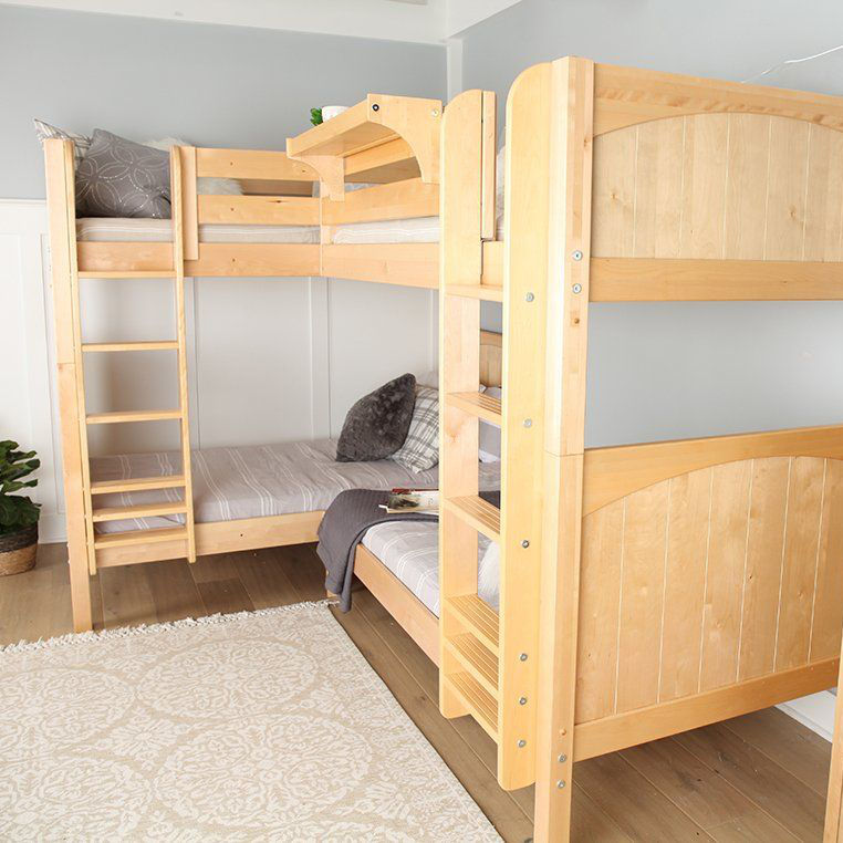 Maxtrix Twin High Corner Bunk with Ladders — Decor4Kids