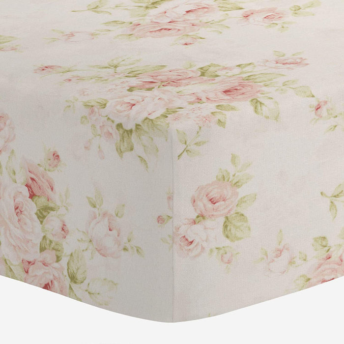 Liz and Roo Shabby Chic Pink Floral Changing Pad Cover