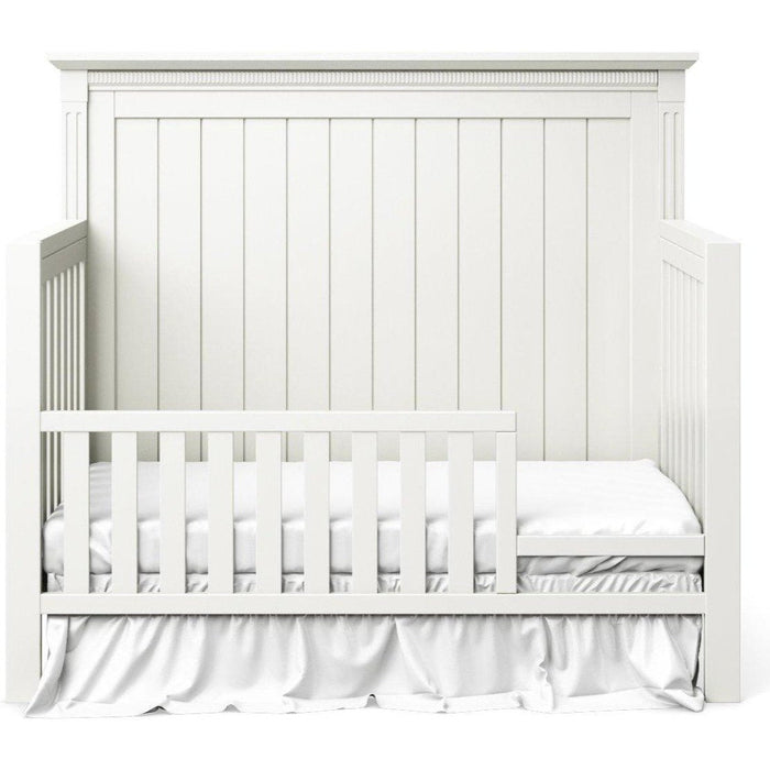 Silva Edison Convertible Crib - Stock in White and Ash